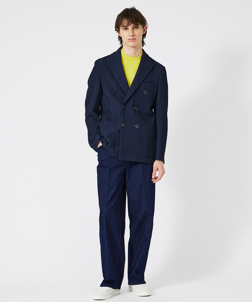 DESIGNWORKS(デザインワークス)の「【MARZOTTO】ウール ジャガード ダブルジャケット(テーラードジャケット・メンズ・ネイビー/グレー・50/48/46/44)」の16枚目の写真