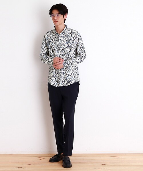 THE SHOP TK （ザ ショップ ティーケー ）の「ドライポリ長袖プリントシャツ（シャツ/ブラウス・メンズ・ホワイト系3/ブルー系その他4/ブラック系/ホワイト系5・04/03/02）」の7枚目の写真