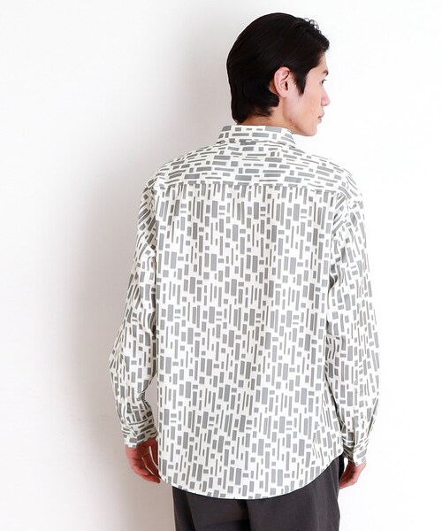 THE SHOP TK （ザ ショップ ティーケー ）の「ドライポリ長袖プリントシャツ（シャツ/ブラウス・メンズ・ホワイト系3/ブルー系その他4/ブラック系/ホワイト系5・04/03/02）」の14枚目の写真