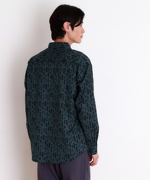 THE SHOP TK （ザ ショップ ティーケー ）の「ドライポリ長袖プリントシャツ（シャツ/ブラウス・メンズ・ホワイト系3/ブルー系その他4/ブラック系/ホワイト系5・04/03/02）」の18枚目の写真