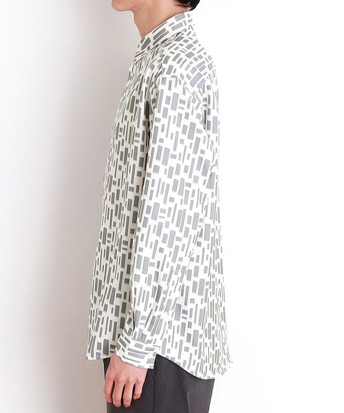 THE SHOP TK （ザ ショップ ティーケー ）の「ドライポリ長袖プリントシャツ（シャツ/ブラウス・メンズ・ホワイト系3/ブルー系その他4/ブラック系/ホワイト系5・04/03/02）」の22枚目の写真