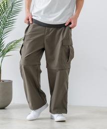 【NEOSARTIC】【ハーフパンツとしても着用できる2WAY仕様】コンバーチブルワイドカーゴパンツ ギミックパンツ ストリート スケーター ユニセックス
