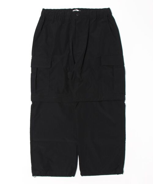 JEANS MATE(ジーンズメイト)の「【NEOSARTIC】【ハーフパンツとしても着用できる2WAY仕様】コンバーチブルワイドカーゴパンツ ギミックパンツ ストリート スケーター ユニセックス(カーゴパンツ・メンズ・ブラック/オフホワイト/カーキ・MEDIUM/LARGE/X-LARGE)」の21枚目の写真