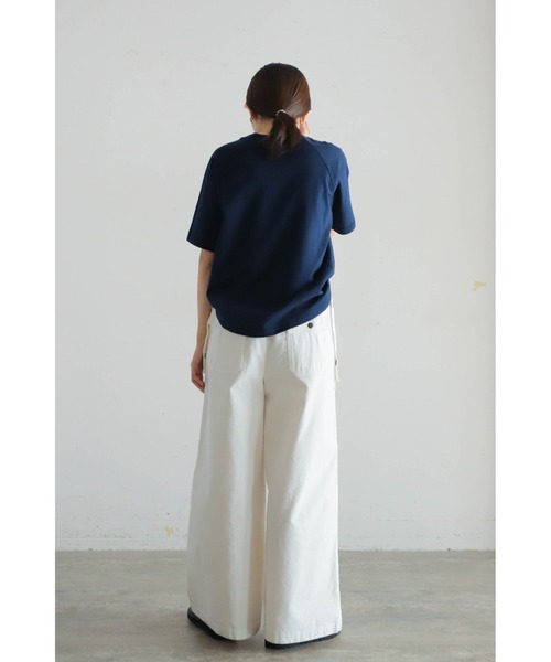 Blanc Blue Minuit ブランブルーミニュイ ミシガンコーヒーPT　クルーネックTEE 08-004-5-1 Blanc Blue Minuit ブランブルーミニュイ ミシガンコーヒーPT