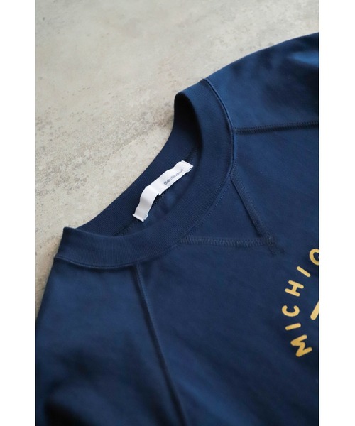 Blanc Blue Minuit ブランブルーミニュイ ミシガンコーヒーPT　クルーネックTEE 08-004-5-1 Blanc Blue Minuit ブランブルーミニュイ ミシガンコーヒーPT