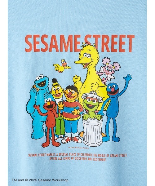 SESAME STREET(セサミストリート)の「【UNISEX】キャラクターアートTシャツ(ELMO&FRIENDS)(Tシャツ/カットソー・レディース・ホワイト/スカイブルー・MEDIUM/LARGE)」の18枚目の写真