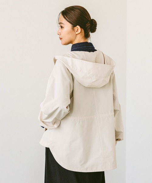 GLOBAL WORK(グローバルワーク)の「撥水軽やかマンパ/243794(マウンテンパーカー・レディース・ベージュ/ネイビー/アイボリー/カーキ・LARGE/MEDIUM)」の8枚目の写真