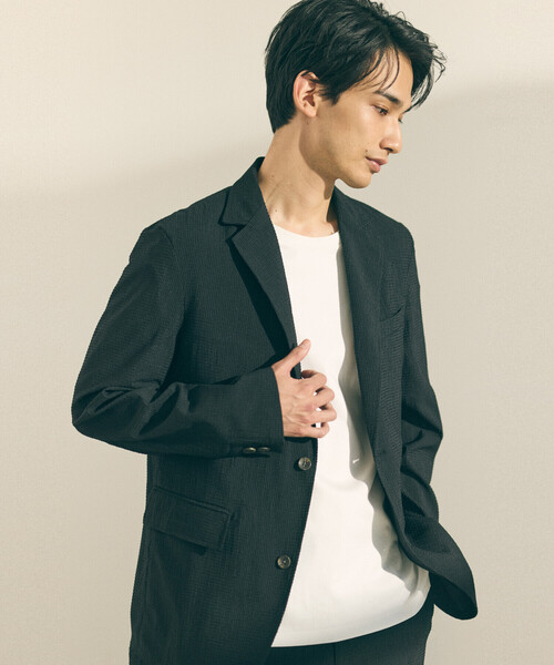 COMME CA ISM（コムサイズム）の「【セットアップ対応】３Ｄエアートリコット ジャケット（テーラードジャケット・メンズ・ブラック/ネイビー・SMALL/MEDIUM/LARGE/X-LARGE）」の18枚目の写真