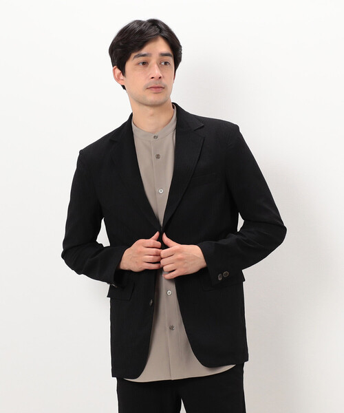 COMME CA ISM（コムサイズム）の「【セットアップ対応】３Ｄエアートリコット ジャケット（テーラードジャケット・メンズ・ブラック/ネイビー・SMALL/MEDIUM/LARGE/X-LARGE）」の21枚目の写真