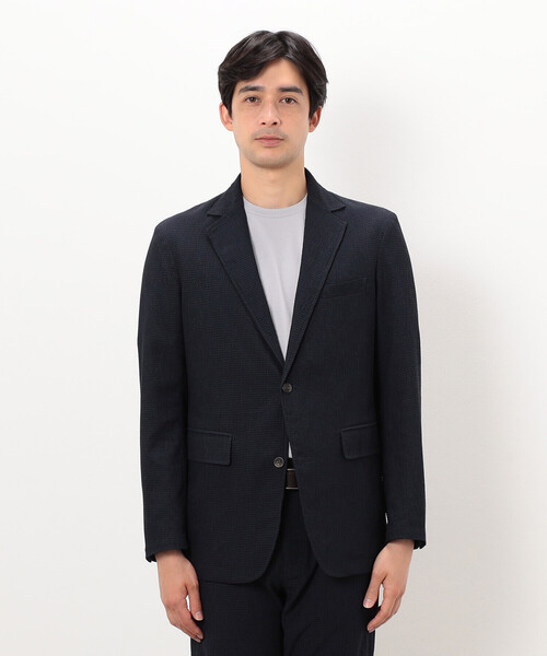 COMME CA ISM（コムサイズム）の「【セットアップ対応】３Ｄエアートリコット ジャケット（テーラードジャケット・メンズ・ブラック/ネイビー・SMALL/MEDIUM/LARGE/X-LARGE）」の4枚目の写真