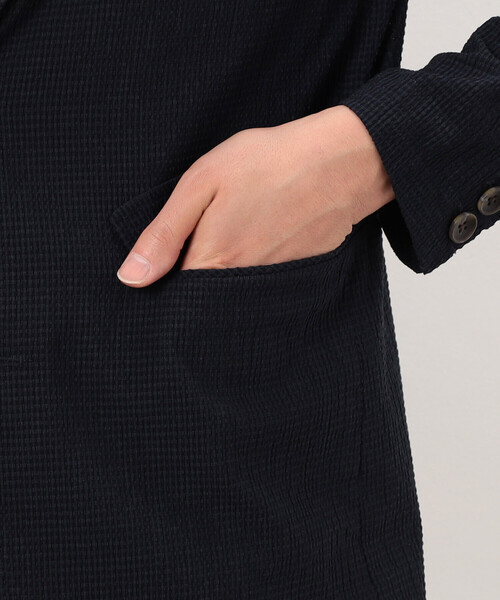 COMME CA ISM（コムサイズム）の「【セットアップ対応】３Ｄエアートリコット ジャケット（テーラードジャケット・メンズ・ブラック/ネイビー・SMALL/MEDIUM/LARGE/X-LARGE）」の10枚目の写真