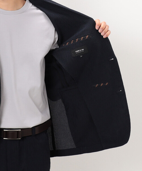 COMME CA ISM（コムサイズム）の「【セットアップ対応】３Ｄエアートリコット ジャケット（テーラードジャケット・メンズ・ブラック/ネイビー・SMALL/MEDIUM/LARGE/X-LARGE）」の13枚目の写真