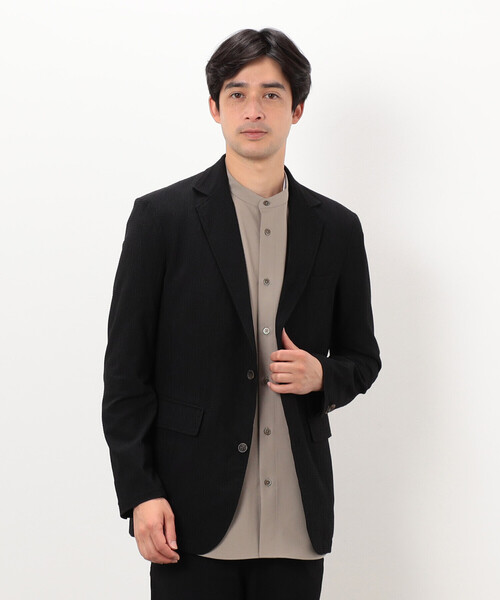 COMME CA ISM（コムサイズム）の「【セットアップ対応】３Ｄエアートリコット ジャケット（テーラードジャケット・メンズ・ブラック/ネイビー・SMALL/MEDIUM/LARGE/X-LARGE）」の3枚目の写真