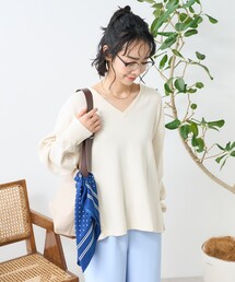 アーミーフライス VネックロンT/無地 リブVネックロンT