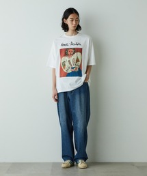 「HOTEL PALACE」オテルパラス 13ozバイオブリーチルーズシルエットデニムパンツ