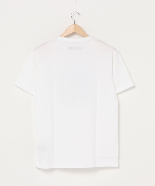 SY32 by SWEET YEARS（エスワイサーティトゥバイスィートイヤーズ）の「【RS】【SY32 by SWEET YEARS】SQUARE LOGO T（Tシャツ/カットソー・レディース・ブラック×ホワイト/ホワイト・SMALL）」の6枚目の写真