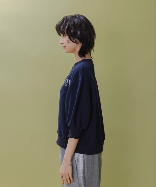 新品　今季　新作　エイミーロウ　Eimee LawカレッジロゴZIPトップス アーチフリル テレコトップス（その他トップス）｜Eimee Law