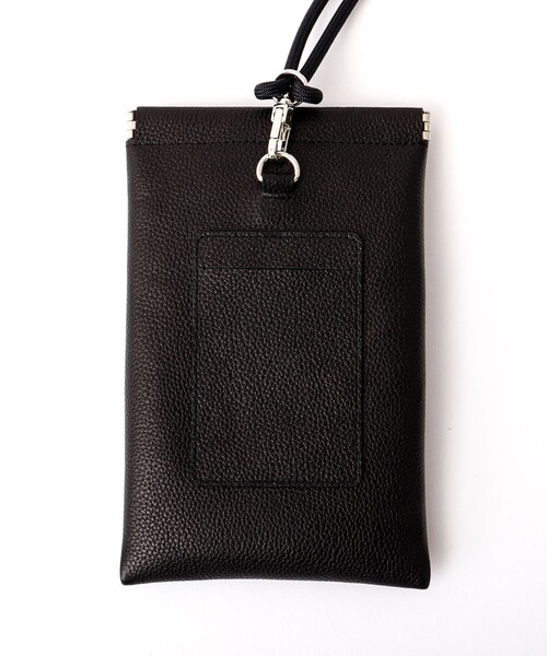 EARLE(アール)の「【EARLE/アール】Mobile Leather Pouch 別注レザーポーチ(ショルダーバッグ・メンズ・ブラック・FREE)」の6枚目の写真