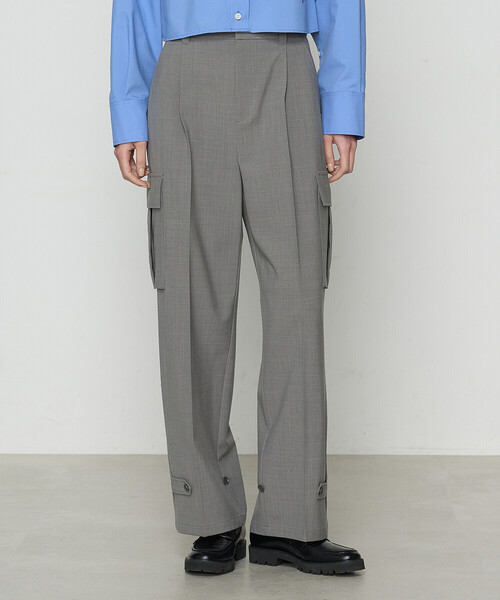 COMME CA（コムサ）の「【セットアップ対応】T／W2WAYストレッチ ストレッチ カーゴパンツ（カーゴパンツ・レディース・ネイビー/トップグレー・7号/9号/11号）」の2枚目の写真