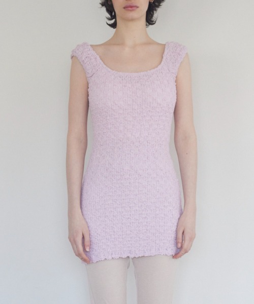 HONEY MI HONEY（ハニーミーハニー）の「swell cotton mini one-piece（ワンピース・レディース・ラベンダー/ホワイト/ブラック/ベージュ・FREE）」の13枚目の写真