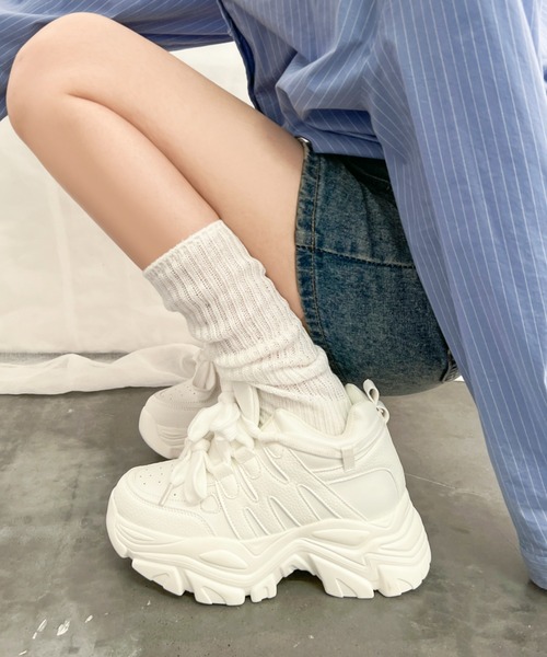 セール】厚底 インヒール入り 2WAY ダブルリボン シューレース