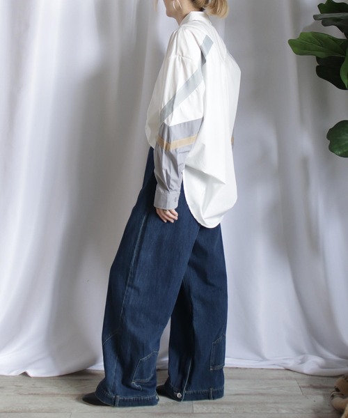 BITTOKO（ビットコ）の「裾ZIPデザインデニム（デニムパンツ・レディース・ブルー・MEDIUM/LARGE）」の9枚目の写真