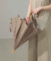 Fendi チェック柄長傘 ブラウン系 Fendi チェック柄長傘 ブラウン系
