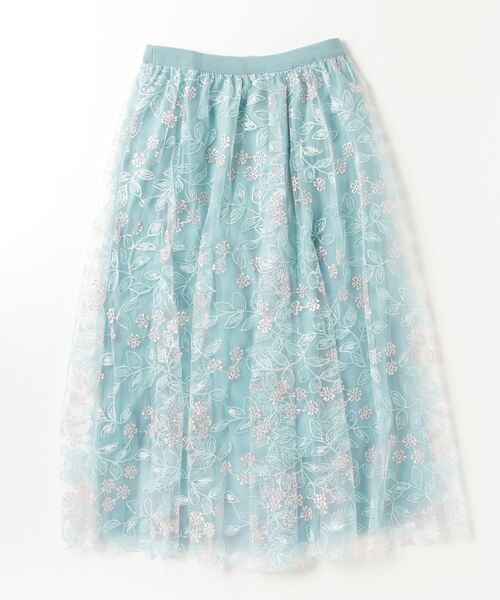FREE STYLISTS(フリー スタイリスト)の「春夏新作 上品な刺繍レーススカート(スカート・レディース・ピンク/ミント/パープル/ブルー/ベージュ・FREE)」の6枚目の写真