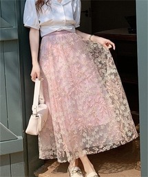 ポルテデブトン チュールスカート 桜ピンク ペールピンク レース スカート（ピンク/桃色系・チュール）ファッション通販 - ZOZOTOWN
