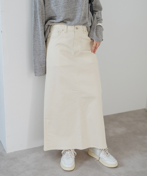 セール】チノストレッチAラインスカート（スカート）｜Spick
