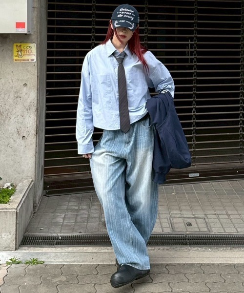 Chikashitsu +（チカシツプラス）の「【Chikashitsu +】wide stripe