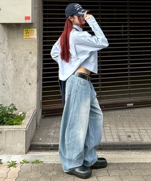 Chikashitsu +（チカシツプラス）の「【Chikashitsu +】wide stripe