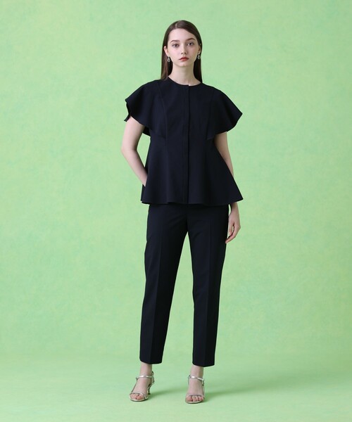 ANAYI(アナイ)の「【セットアップ対応商品】サッカーストレッチドロストパンツ(その他パンツ・レディース・トップグレー/ベージュ系その他/コーラル/ネイビー/ホワイト・36/38/34)」の17枚目の写真