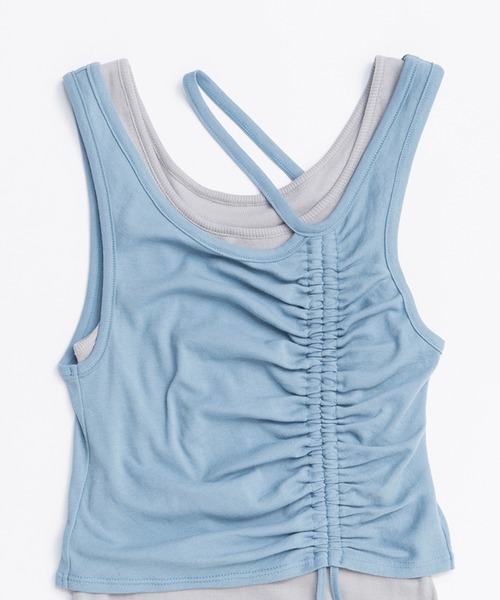 【定価15,400】PRANK PROJECT ２ネックレイヤードタンクトップ 2ネックレイヤードタンク / 2 Neck Layered Tank（タンクトップ
