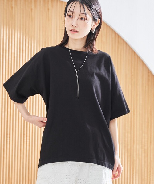 うさとの服【キーネック生成りカットソー】ussato うさと うさとの服 カットソー うさとの服【キーネック生成り