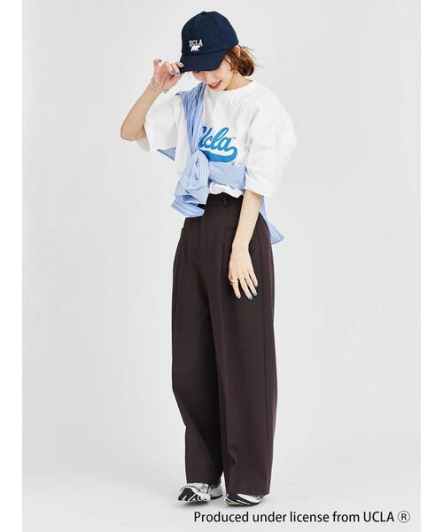 Lugnoncure（ルノンキュール）の「【UCLA】刺繍入りキャップ（ハット・レディース・キナリ/ネイビー・F）」の4枚目の写真