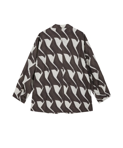 JNBY（ジェーエヌビーワイ）の「Urban Graphic Linen Jacket / リネンジャケット（テーラードジャケット・レディース・ベージュ/ブラウン・36/38）」の10枚目の写真