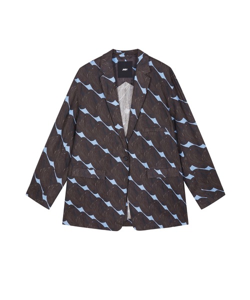 JNBY（ジェーエヌビーワイ）の「Urban Graphic Linen Jacket / リネンジャケット（テーラードジャケット・レディース・ベージュ/ブラウン・36/38）」の18枚目の写真