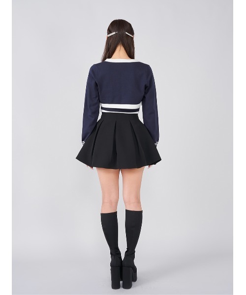 タックデザインカットミニスカート（スカート）｜Darich