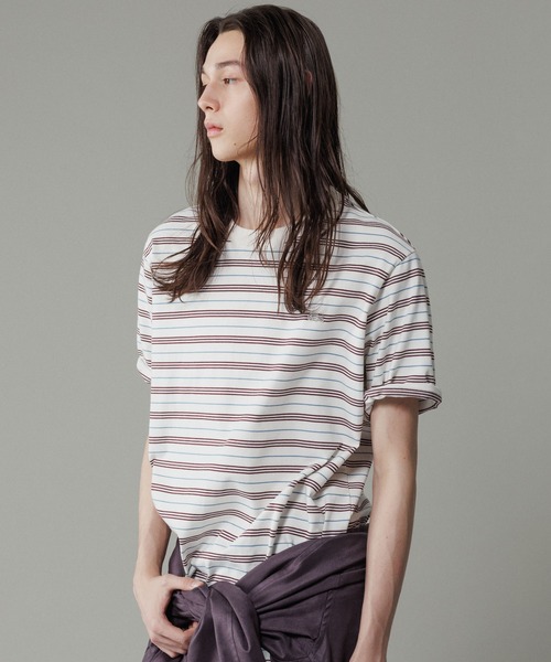 LACOSTE(ラコステ)の「【LACOSTE for ADAM ET ROPE'】別注 MULTI BORDER TEE(Tシャツ/カットソー・メンズ・ボルドー/ホワイト系その他5/ブルー系その他4・4/5/6)」の13枚目の写真