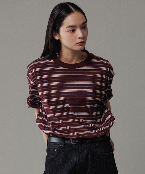 LACOSTE(ラコステ)の「【LACOSTE for ADAM ET ROPE'】別注 MULTI BORDER TEE(Tシャツ/カットソー・メンズ・ボルドー/ホワイト系その他5/ブルー系その他4・4/5/6)」の18枚目の写真