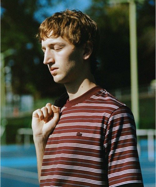 LACOSTE(ラコステ)の「【LACOSTE for ADAM ET ROPE'】別注 MULTI BORDER TEE(Tシャツ/カットソー・メンズ・ボルドー/ホワイト系その他5/ブルー系その他4・4/5/6)」の6枚目の写真
