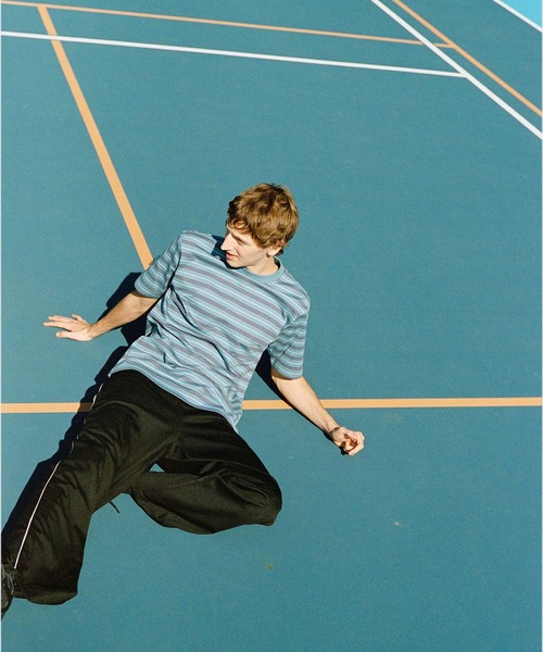 LACOSTE(ラコステ)の「【LACOSTE for ADAM ET ROPE'】別注 MULTI BORDER TEE(Tシャツ/カットソー・メンズ・ボルドー/ホワイト系その他5/ブルー系その他4・4/5/6)」の9枚目の写真