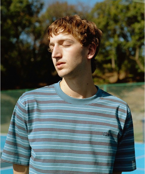 LACOSTE(ラコステ)の「【LACOSTE for ADAM ET ROPE'】別注 MULTI BORDER TEE(Tシャツ/カットソー・メンズ・ボルドー/ホワイト系その他5/ブルー系その他4・4/5/6)」の10枚目の写真