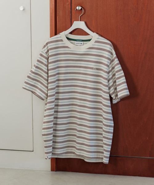 セール】【LACOSTE for ADAM ET ROPE'】別注 MULTI BORDER TEE