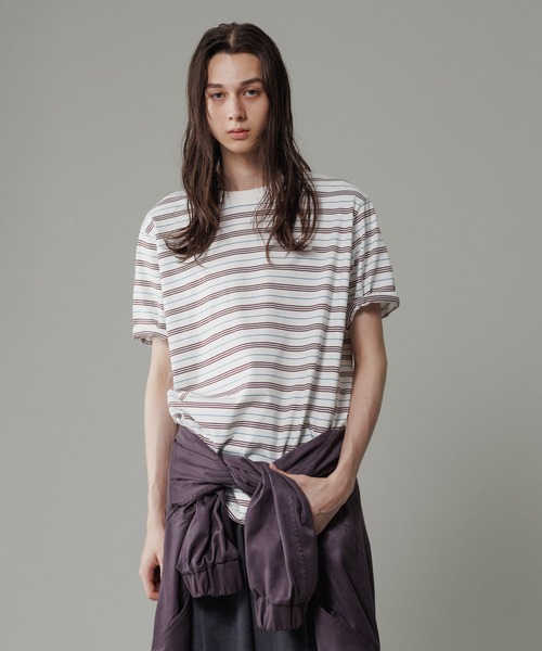 【LACOSTE for ADAM ET ROPE'】別注 MULTI BORDER TEE LACOSTE tシャツ 「LACOSTE for ADAM ET ROPE'」別注 MULTI