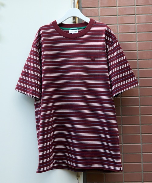 LACOSTE x ADAM ET ROPE 国内買付 マルチボーダーTシャツ 限定 LACOSTE tシャツ 「LACOSTE for ADAM ET ROPE'」別注 MULTI