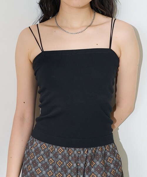 FREAK'S STORE(フリークスストア)の「<サイズ展開あり>フラットカップ付きキャミソール/ブラトップ(キャミソール・レディース・ナチュラル/ブラック/ベージュ・SMALL/MEDIUM)」の11枚目の写真