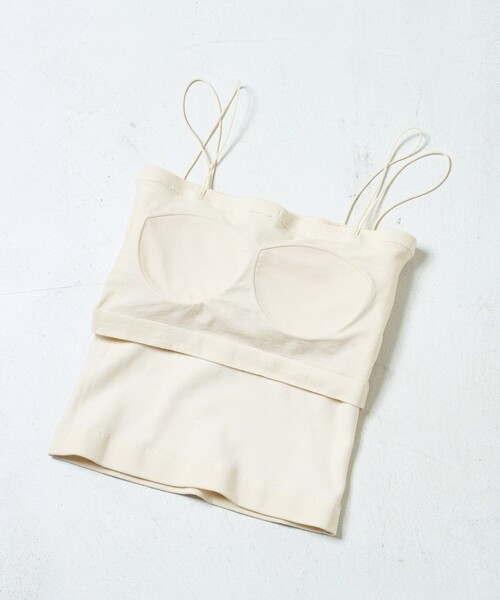 FREAK'S STORE(フリークスストア)の「<サイズ展開あり>フラットカップ付きキャミソール/ブラトップ(キャミソール・レディース・ナチュラル/ブラック/ベージュ・SMALL/MEDIUM)」の17枚目の写真