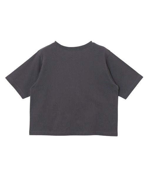 Freesia by andme(フリージアバイアンドミー)の「BIGリボンプリントショート丈半袖Tシャツ(Tシャツ/カットソー・レディース・ピンク/スミクロ/オフホワイト・M)」の21枚目の写真